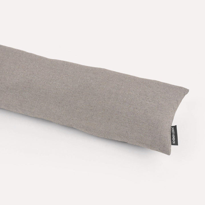 SCHÖNER LEBEN. Zugluftstopper Lurex Glamour Uni hellgrau Silber, Auswahl:100cm Länge ca. 100x15x15cm