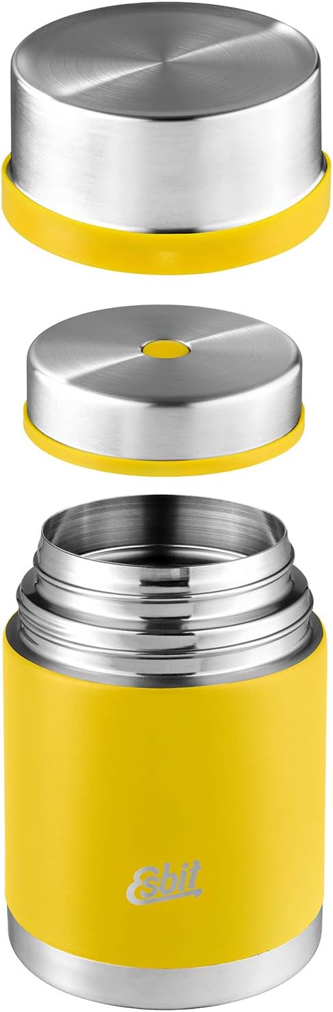 Esbit Sculptor Thermobehälter für Essen, mit personalisierter Gravur, Edelstahl, BPA-Frei, Schwarz,
