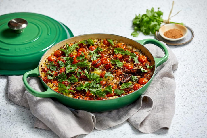 Le Creuset Signature Gusseisen Gourmet-Profitopf, Rund, Ø 26 cm, 2,2 l, Für alle Herdarten inkl. Ind
