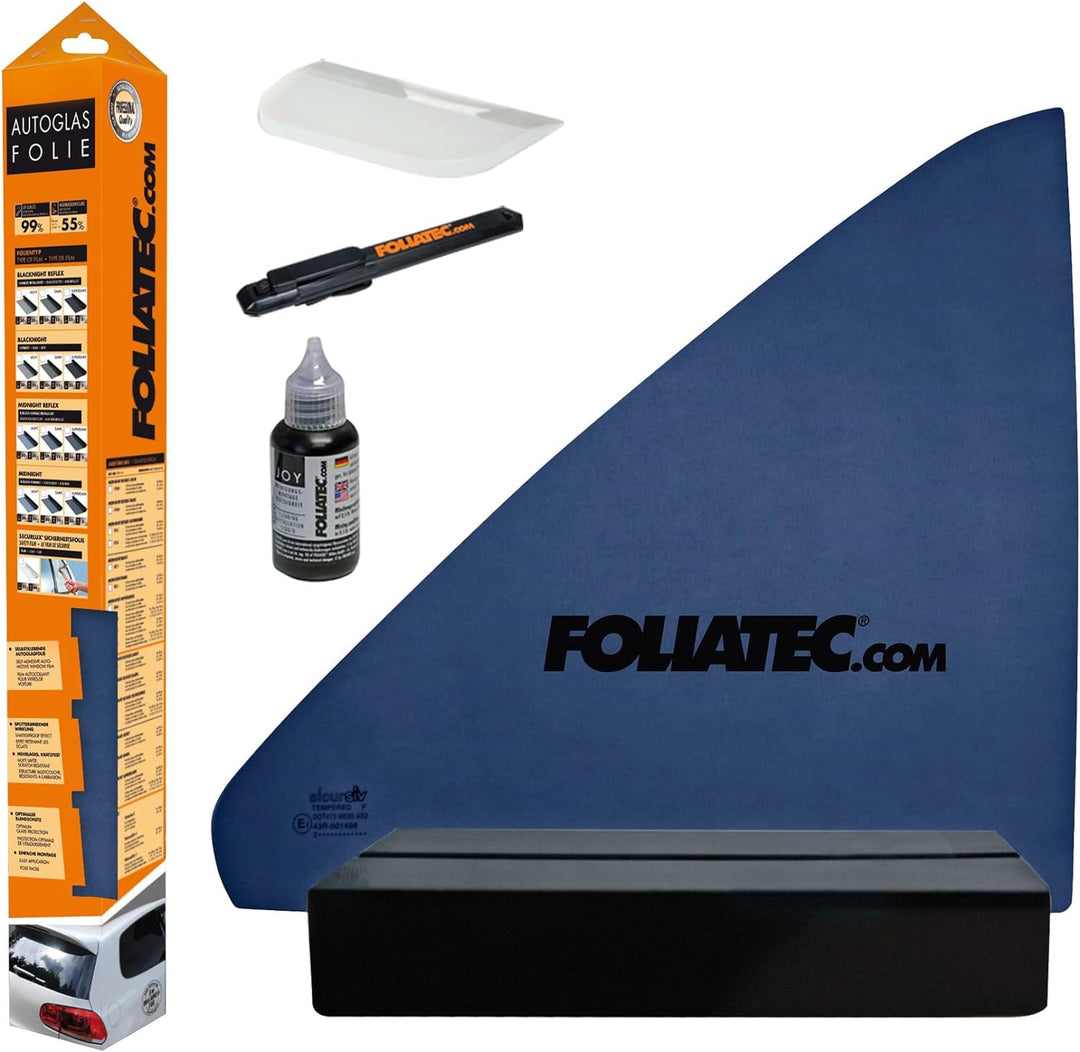 Foliatec Scheibentönungsfolie, Tönungsfolie für Autoscheiben, MIDNIGHT Dark, 76 x 300 cm, 85% Verdun