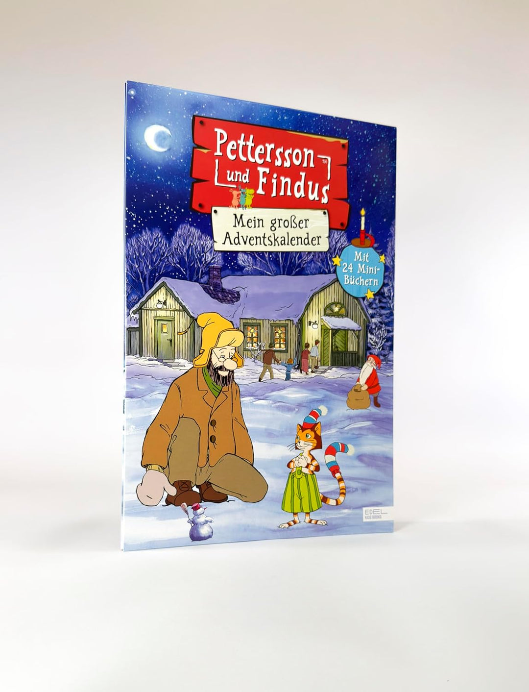 Pettersson und Findus – Mein grosser Adventskalender: 24 Mini-Bücher hinter aufklappbaren Türchen mi