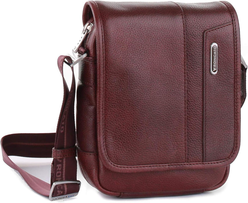 RONCATO Herren Panama DLX Utility Bag mit Klappe S Bordeaux, S Bordeaux