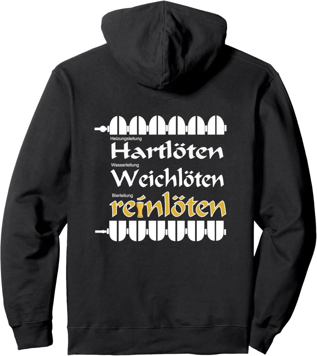 Heizungsbauer löten reinlöten Anlagenmechaniker saufen SHK Pullover Hoodie