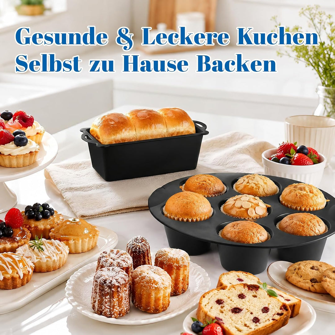Airfryer Zubehör - Heissluftfritteuse Zubehör für COSORI Iconic Single 6,2L | SE601S, Silikonform He