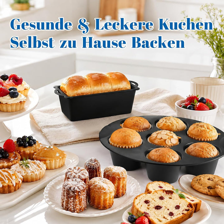 Airfryer Zubehör - Heissluftfritteuse Zubehör für COSORI Iconic Single 6,2L | SE601S, Silikonform He