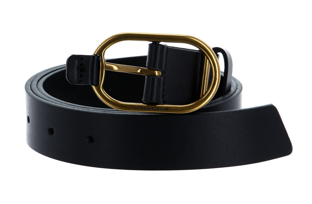 Tommy Hilfiger TJW Luxe Oval Buckle Belt W80 Black