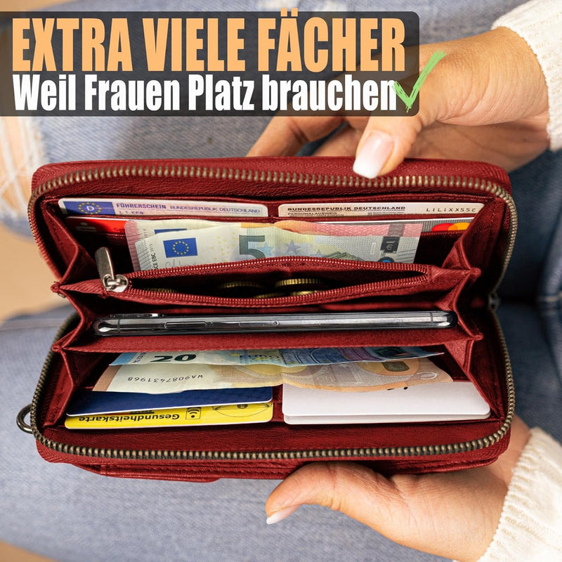 FLEXIBILITE® Handytasche zum Umhängen | Handytasche | Handy zum Umhängetasche Damen | Handy mit Port