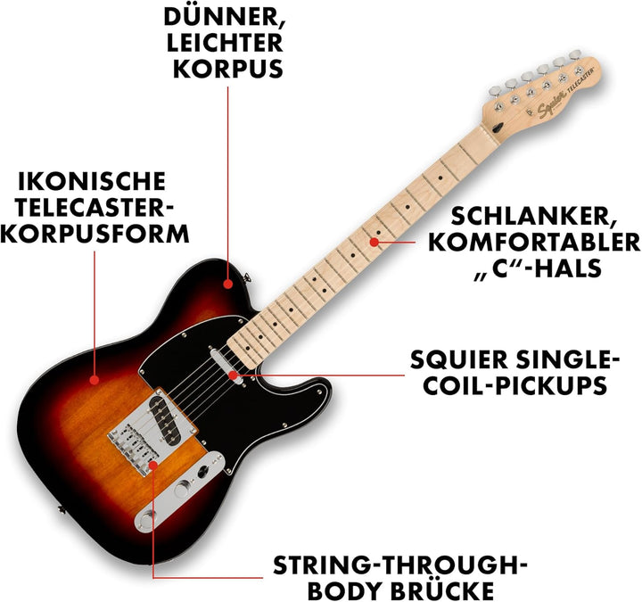 Fender Squier Affinity Telecaster MN - 3-Color Sunburst