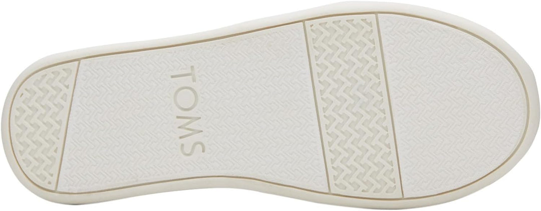 TOMS Mädchen Glitter Alpargata Flache Slipper 30 EU Silberweiss, 30 EU Silberweiß