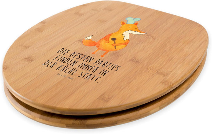 Mr. &amp; Mrs. Panda Motiv WC Sitz Fuchs Koch - Geschenk, Küche Deko, Kochlöffel, Küche Spruch, Toilette