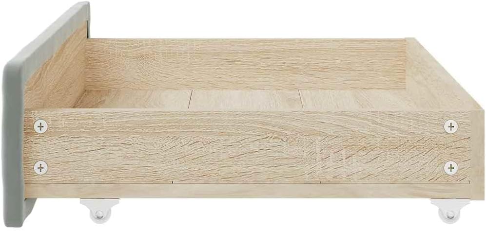 vidaXL Bettschubladen 2 Stk., Bettkasten mit Rollen, Schubkasten Schublade für Bett, Bettschubkasten
