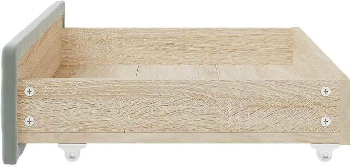 vidaXL Bettschubladen 2 Stk., Bettkasten mit Rollen, Schubkasten Schublade für Bett, Bettschubkasten