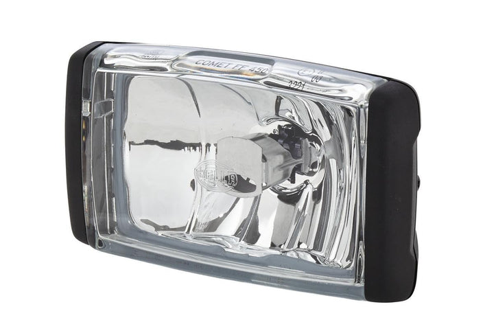 HELLA - Halogen/FF-Nebelscheinwerfer - Comet FF 450 - 24/12V - rechteckig - Anbau - glasklare Streus