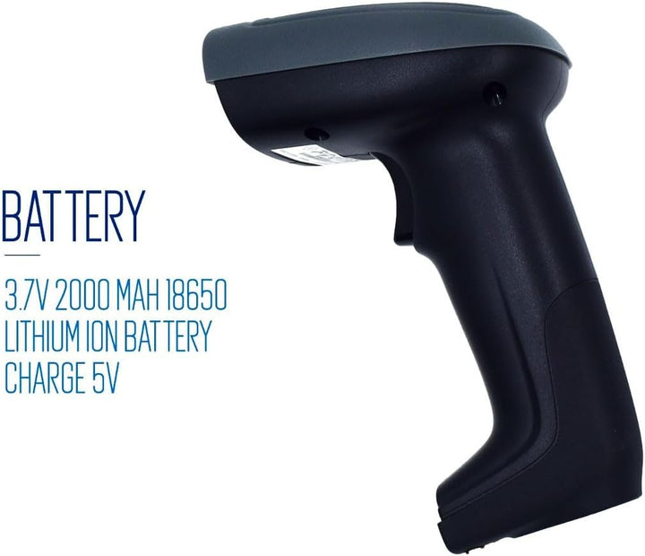 Ewent EW3440 - Universal Laser 1D und 2D Optischer Barcode Scanner Barcode Leser mit Smart Dock mit