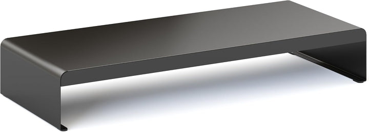 RICOO Monitorständer Schreibtisch, Modern, FS0121, Matt Schwarz, Bildschirmständer Laptop, Hoch, TV,