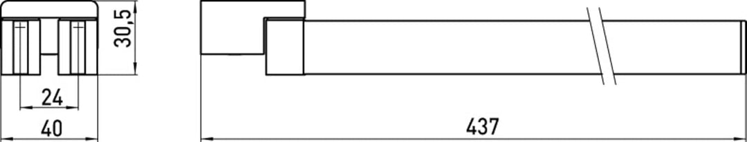 emco LOFT Handtuchhalter zweiarmig zur Wandmontage, schwenkbarer Badetuchhalter aus Aluminium, hochw