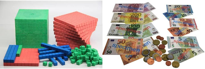 WISSNER R39578.M00 aktiv Lernen-Montessori Dienes Grundsortiment zum Dezimalrechnen 121 Teile-RE-Woo