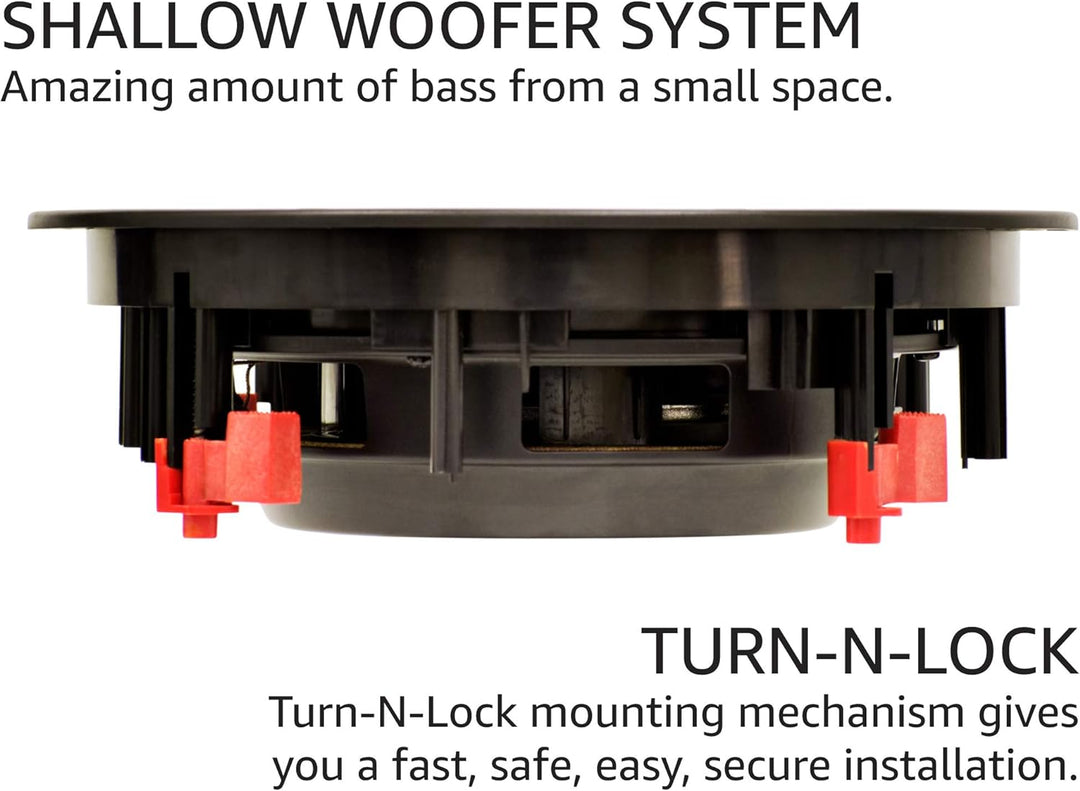 Earthquake Sound SUB-8 8 Zoll SWS Einbau- / Wandeinbau Passiv Subwoofer 21,3 cm (8 Zoll), 21,3 cm (8