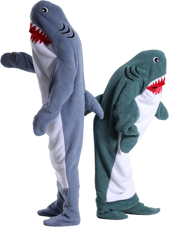 Shamdon Home Collection Hai Decke für Erwachsene Kind, Wearable Shark Blanket Deckenpullover für Dam