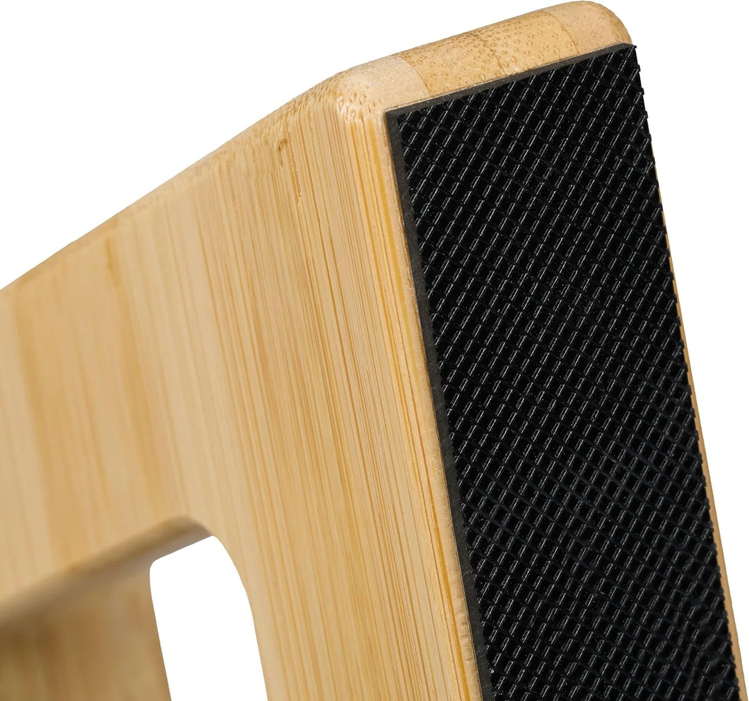 Relaxdays Liegestützgriffe XL, 2er Set, Parallettes Bambus, HBT: 20 x 21 x 38 cm, Calisthenics, Hand