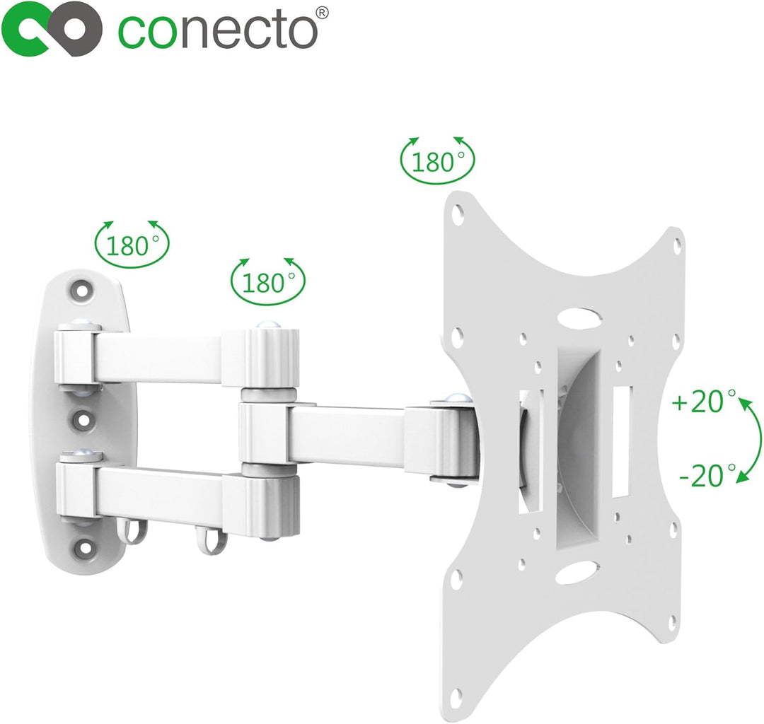 conecto Wandhalterung für TV Geräte/Monitore mit 58-107cm (23-42"), VESA 200x200, neigbar: +/-20°, s