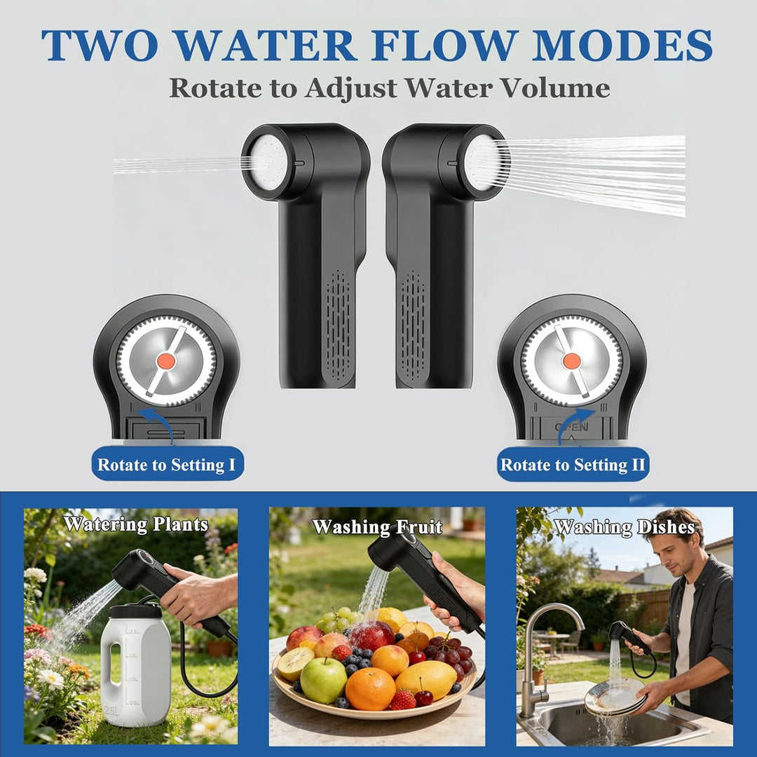 Po Dusche Elektrische Mit 2,5L Peri Bottle,Portable Bidet Tragbare für Frau Damen Herren Kinder,Dusc