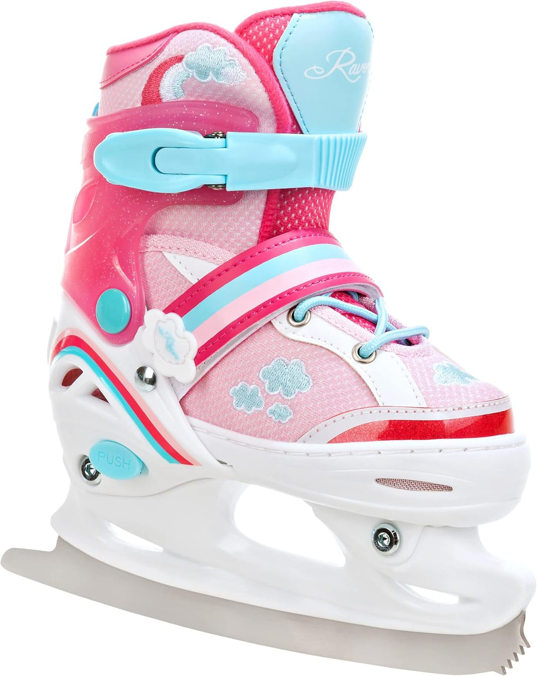 RAVEN 4in1 Inline Skates Triskates Rollschuhe Schlittschuhe Inliner für Kinder Mädchen verstellbar m