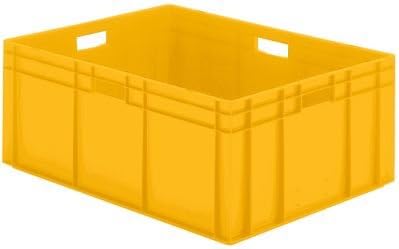 Euro-Format-Stapelbehälter, Wände und Boden geschlossen - LxBxH 800 x 600 x 320 mm - blau, VE 2 Stk