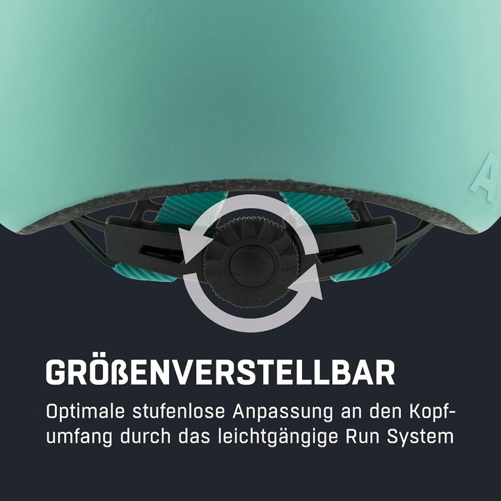 ALPINA HAARLEM - Robuster, Individuell Anpassbarer & Leichter Urban Fahrradhelm Für Erwachsene turqo