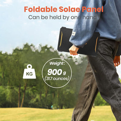 FlexSolar 30 W tragbares Solar-Ladegerät (19,8 V/1,6 A max), wasserdicht, IP67 faltbares Solarpanel