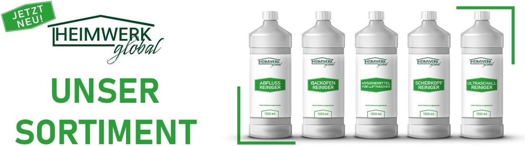 Heimwerkglobal Scherkopfreiniger 2x 1 Liter Nachfüllflüssigkeit für Reinigungskartuschen