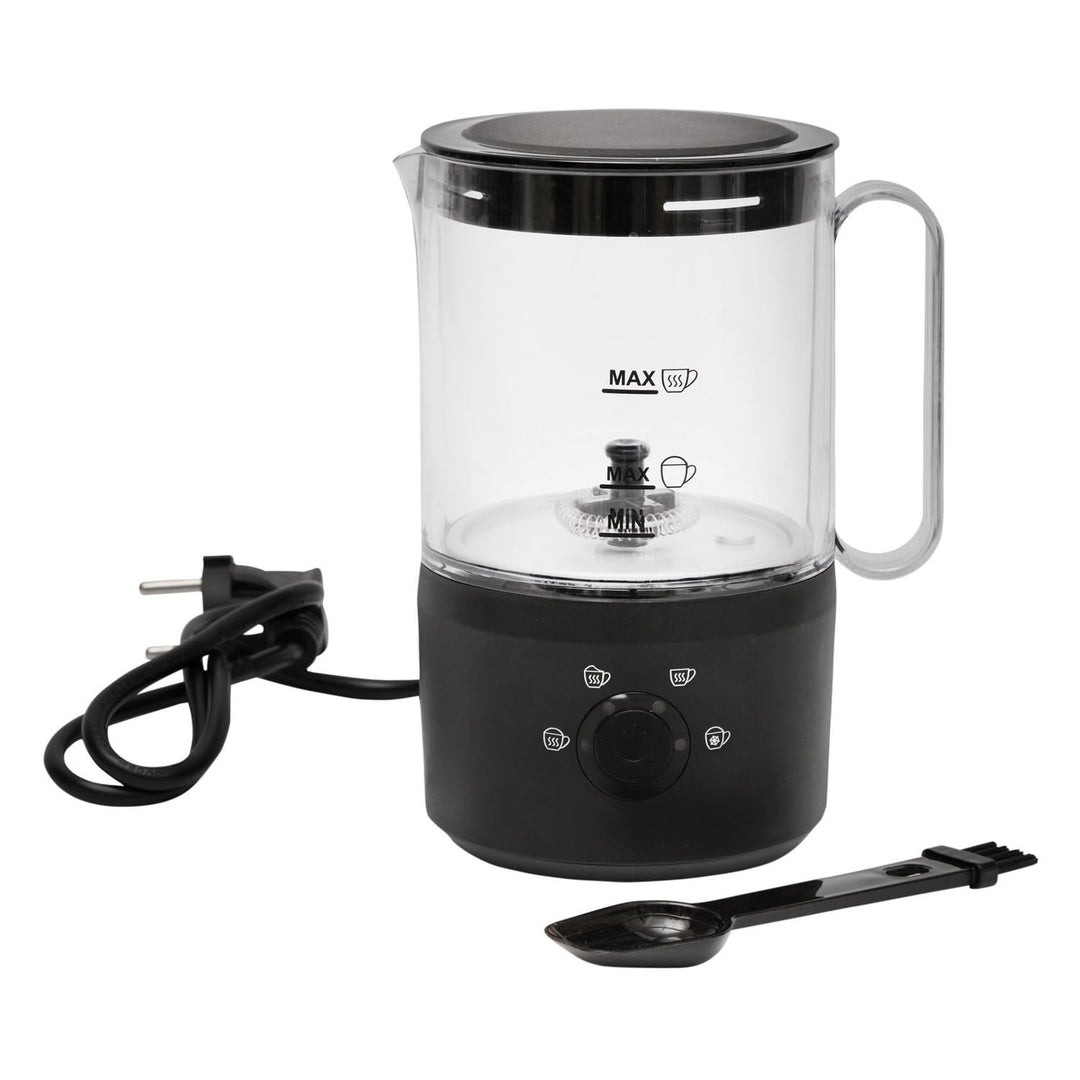 Basilico® Elektrischer 4-in-1 Milchaufschäumer 500W heiss & kalt – mit 4 Funktionen, perfekt für Lat