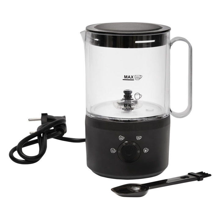 Basilico® Elektrischer 4-in-1 Milchaufschäumer 500W heiss & kalt – mit 4 Funktionen, perfekt für Lat