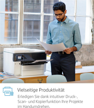 HP OfficeJet Pro 7740 A3-Multifunktionsdrucker (DIN A3, Drucker, Scanner, Kopierer, Fax, WLAN, Duple