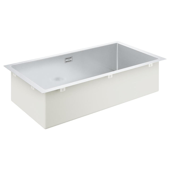 GROHE K700 | 1 Becken | Küchenspüle - Aufsatz- oder Unterputzmontage | Inklusive: Ablaufgarnitur, Si