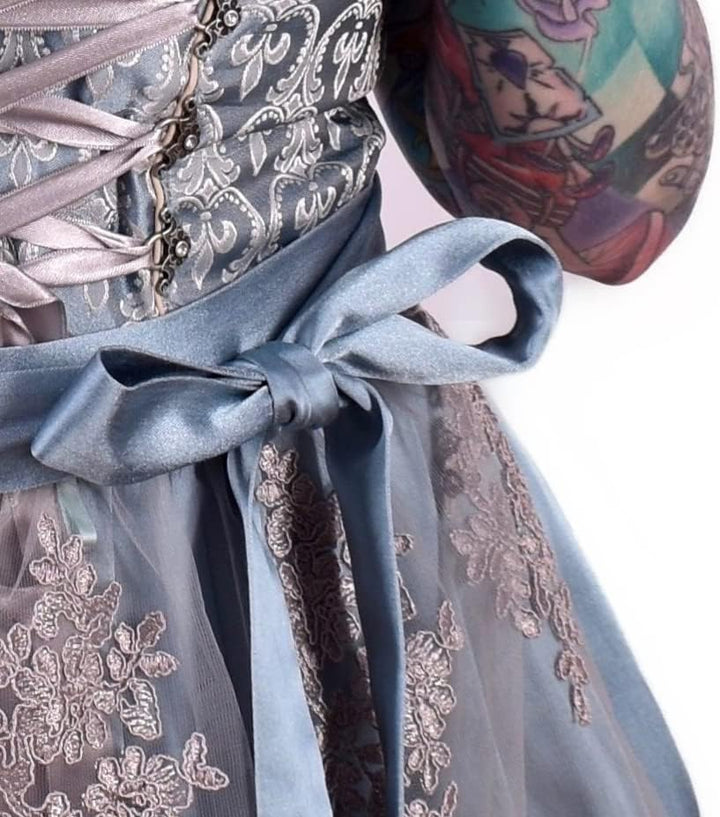 Alte Liebe Trachtenkleid 2tlg. Damen Dirndl Kleid mit Spitzenschürze Gr. 34,36,38,40,42,44,46 34 Pet