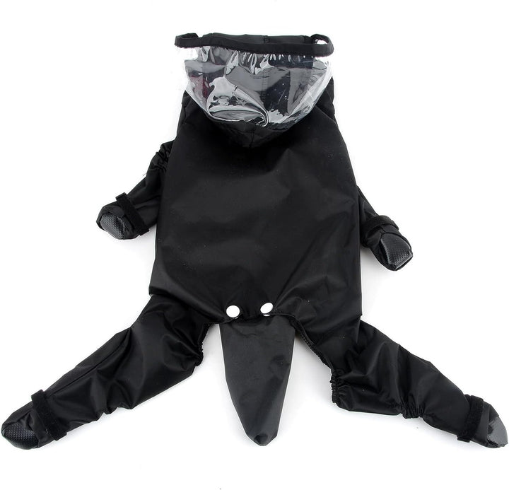 Zunea Wasserdichter Hunderegenmantel mit Kapuze für kleine Hunde Welpen Regenponcho Overall mit Rege