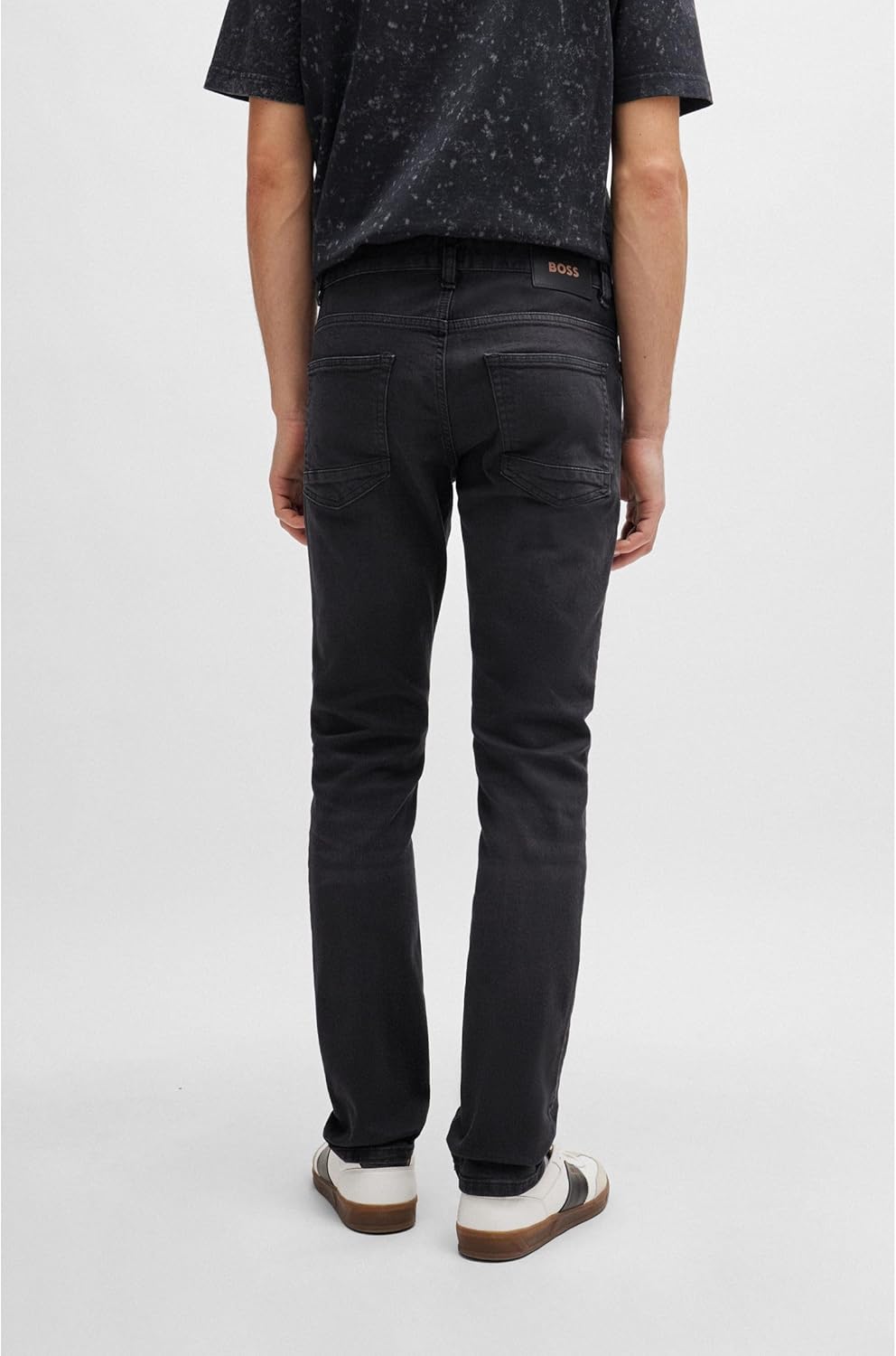 BOSS Herren Delaware BC-L-P Blaue Slim-Fit Jeans aus Super-Stretch-Denim 30W / 34L New - Black008, 3