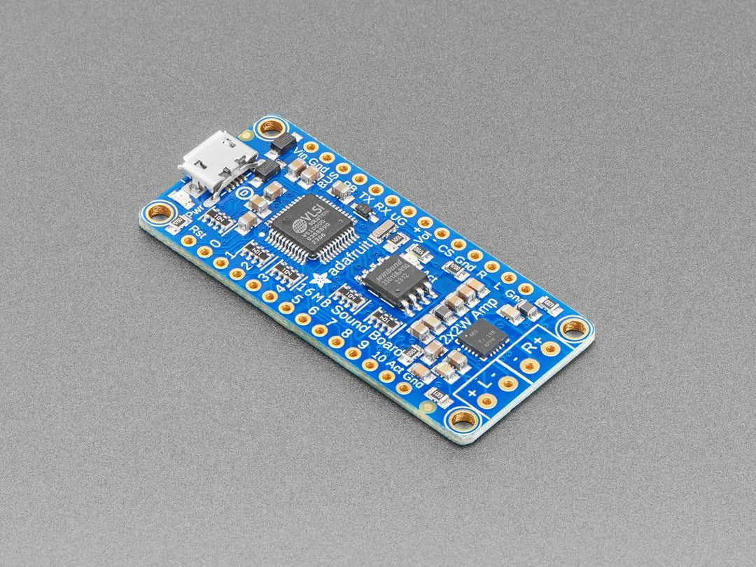 Adafruit Audio FX Soundboard + 2x2W Amp - WAV/OGG Trigger -16MB