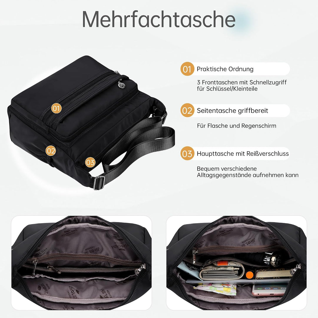 DIRRONA Damen Umhängetasche Casual Gross Kapazität Schultertasche Wasserdicht Damen Reise Arbeit Läs