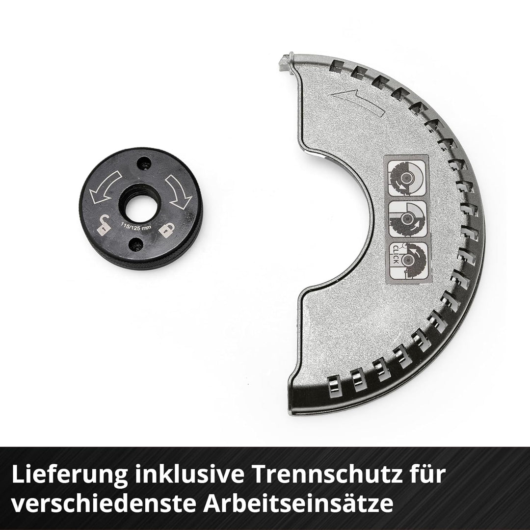 Einhell Akku-Winkelschleifer TE-AG 18/115 Q Li Power X-Change (18V, 115 mm Scheibendurchmesser, 28 m