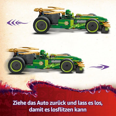 LEGO NINJAGO Lloyds Actionflitzer - Auto Bauspielzeug mit 2 Minifiguren für Rollenspiele, baubares S