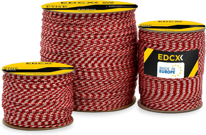 EdcX Maurerschnur ⌀1,7 mm | 50m, 100m und 300m | Nylon | Ziegellinie, Bauschnur, Gartenarbeit, Mason