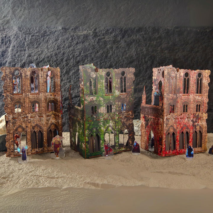 Epic Ruins Terrain-Set für WH40K DND Pathfinder, 28 mm, Miniatur-Kriegsspiel, modulares Zubehör, TTR