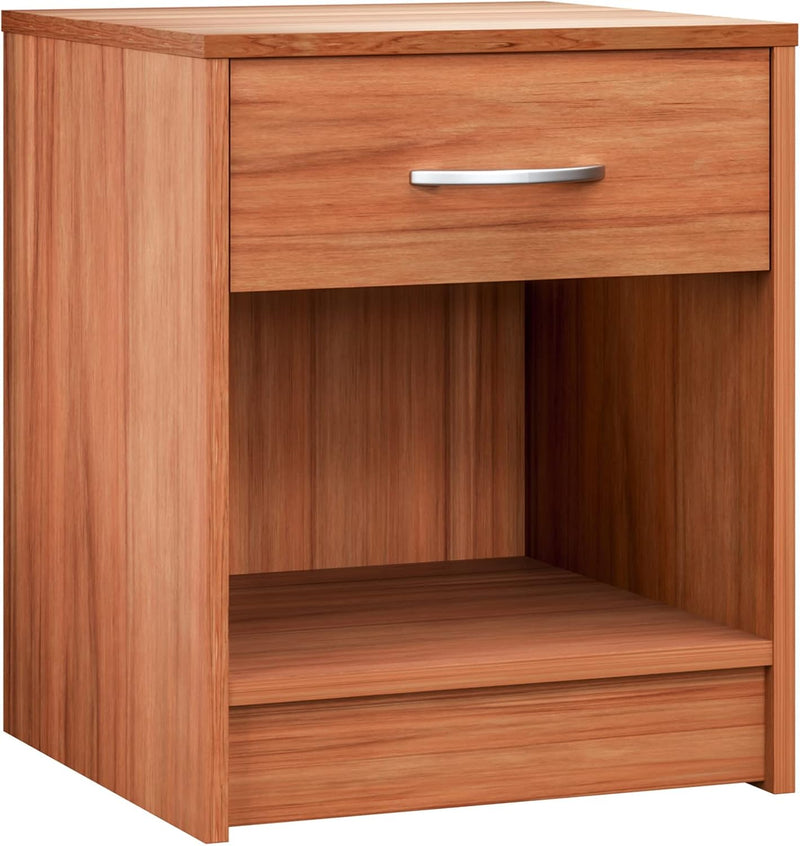 Casaria® Nachttisch Kirschholz 50x40x35cm mit Schublade Holz Modern 50cm Komforthöhe Boxspringbett S
