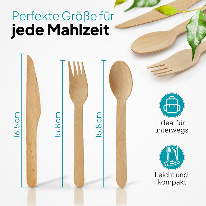 2000 Stück Einweg Holzmesser Besteck | Holz Messer Einwegmesser Einwegbesteck | Holzbesteck Holzgesc