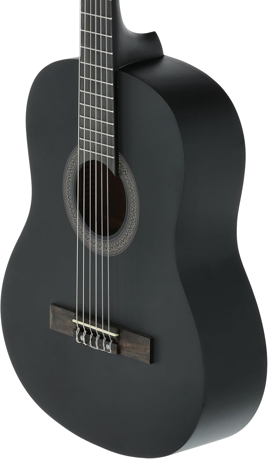 NAVARREZ Konzertgitarre 3/4 Starter Set NV14PK, incl. Tasche, Buch, CD, Tuner, Plektren, schwarz bla