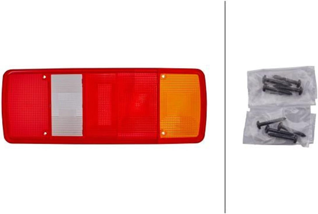 HELLA - Heckleuchte - Glühlampe - 12/24V - Einbau/geschraubt - Lichtscheibenfarbe: mehrfarbig - Stec