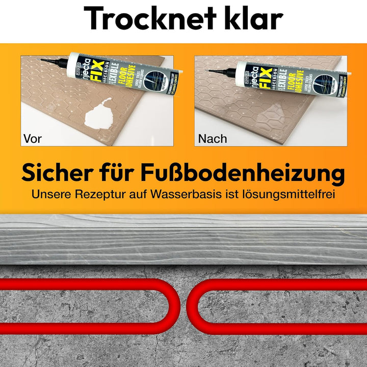 Precision Von Floor-Fix Pro: Befestigt Lose Fliesen – Für Lose Und Hohle Fliesen, Holz, LVT Und Lami