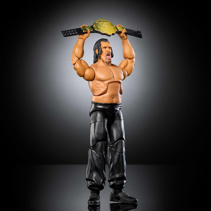 Mattel WWE Elite Actionfigur & Zubehör, Serie #123 Set, 15,2 cm grosses Sammlerstück Great Khali mit